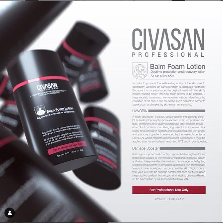 Kem Chống Nắng Civasan Balm Foam Lotion SPF50 30ml - Lotion chống nắng phục hồi da tổn thương, che khuyết điểm, lót makeup