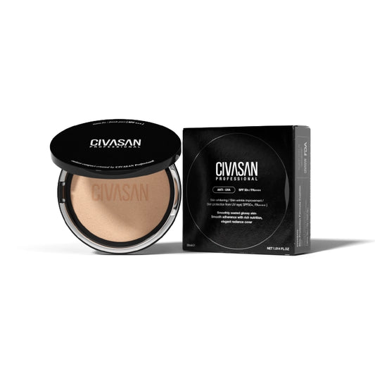 Phấn Phủ Civasan Cushion Compact SPF50+/PA++++ 15g (Vỏ Đen)