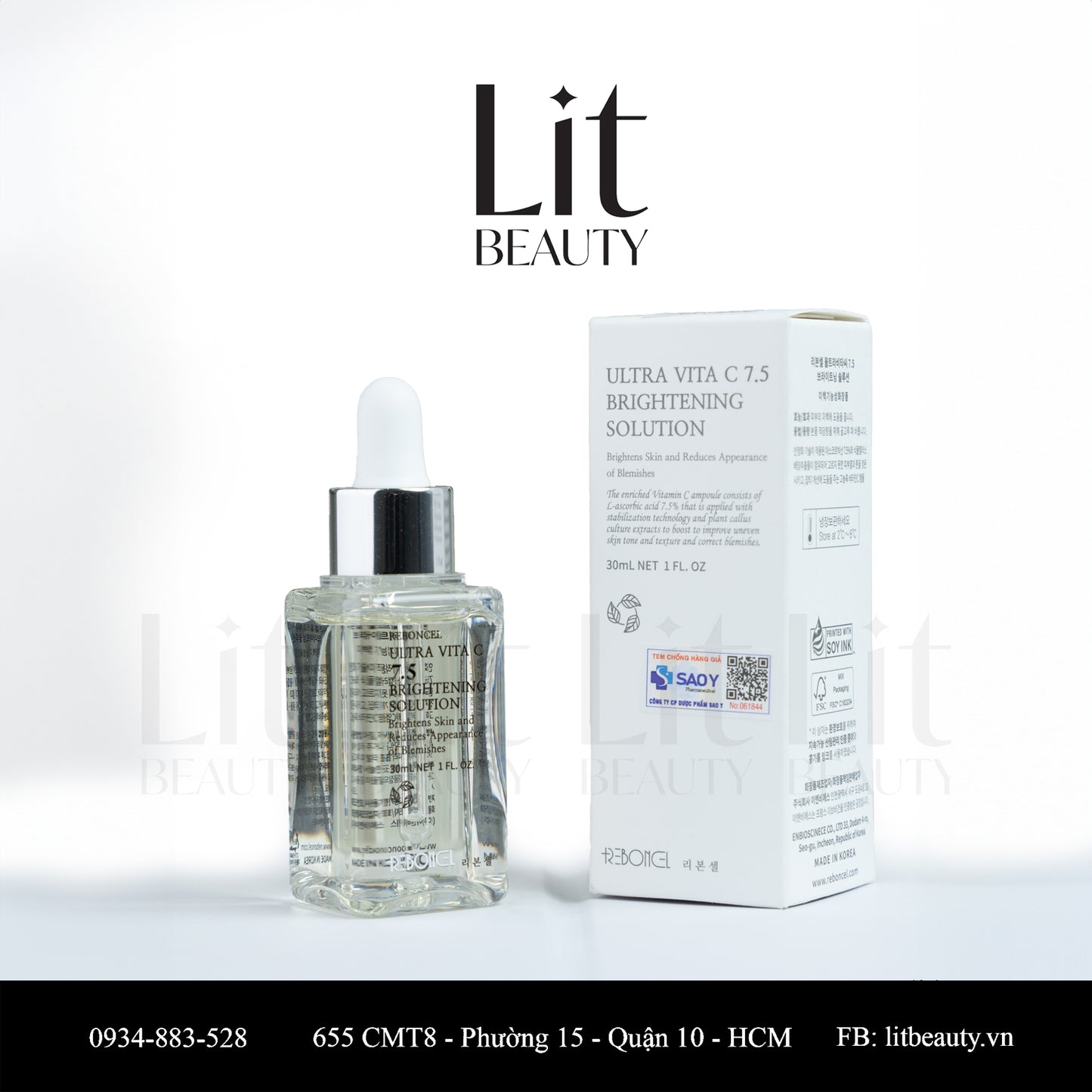 Ultra Vita C 7.5 Brightening Solution -  Tinh chất làm trắng da 30ML