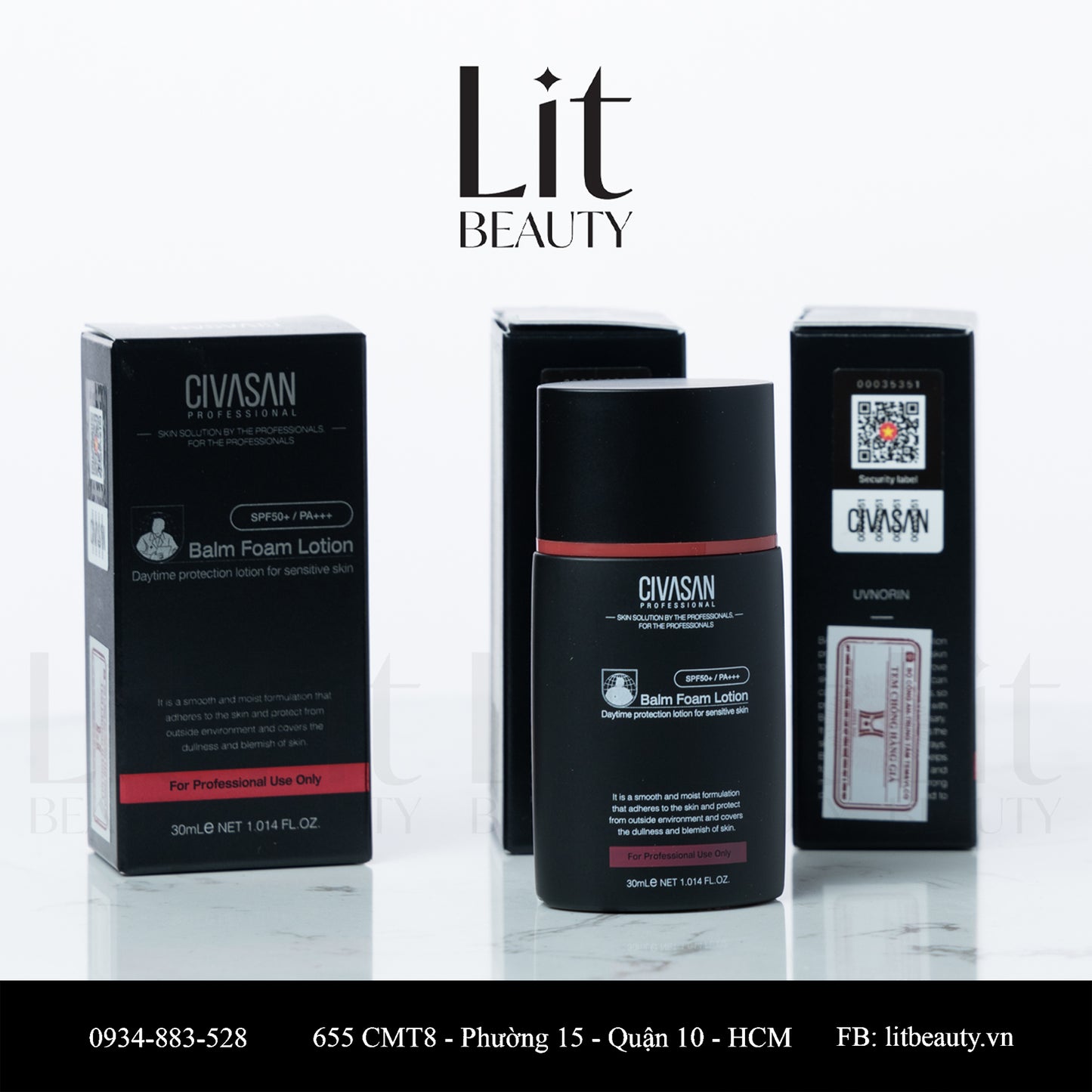 Civisan balm foam lotion sunscreen