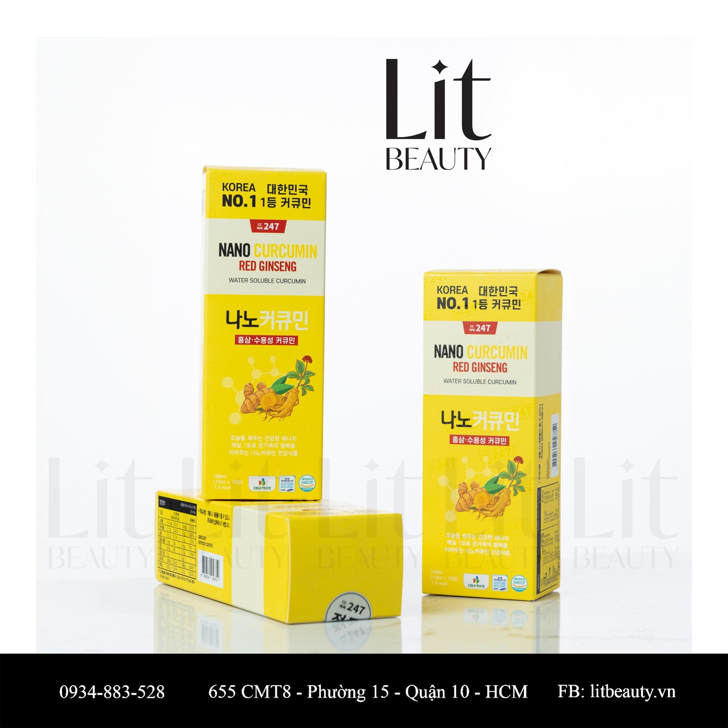 Nước nghệ hồng sâm CC247 – Hàn Quốc (10 gói)
