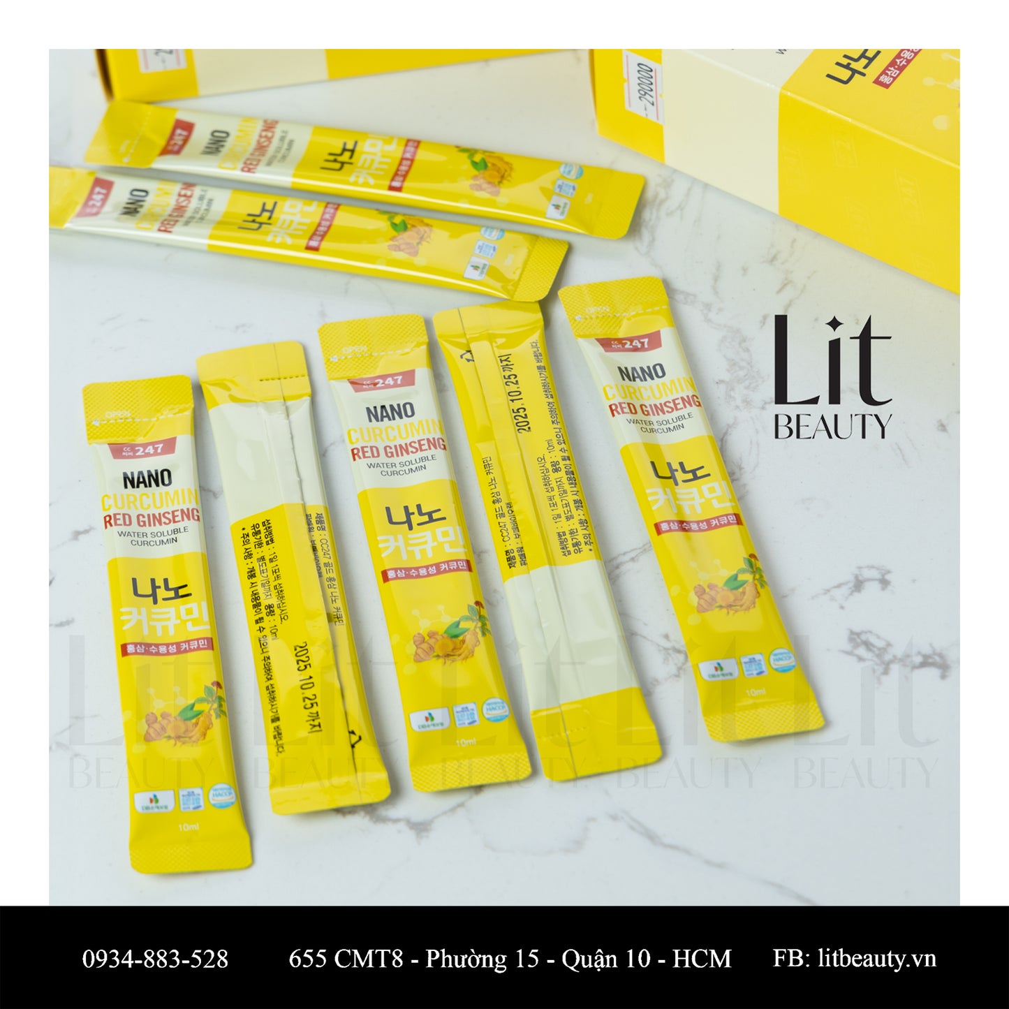Nước nghệ hồng sâm CC247 – Hàn Quốc (10 gói)