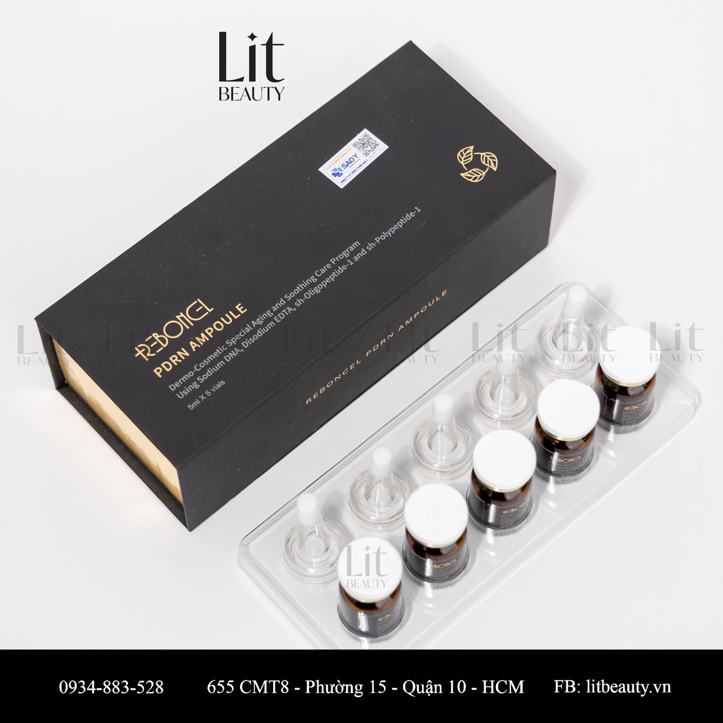 PDRN Ampoule - Tinh chất tế bào gốc cá hồi PDRN Reboncel - 5ML x  Vials