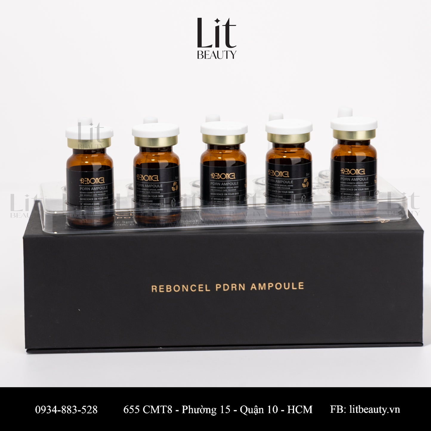 PDRN Ampoule - Tinh chất tế bào gốc cá hồi PDRN Reboncel - 5ML x  Vials