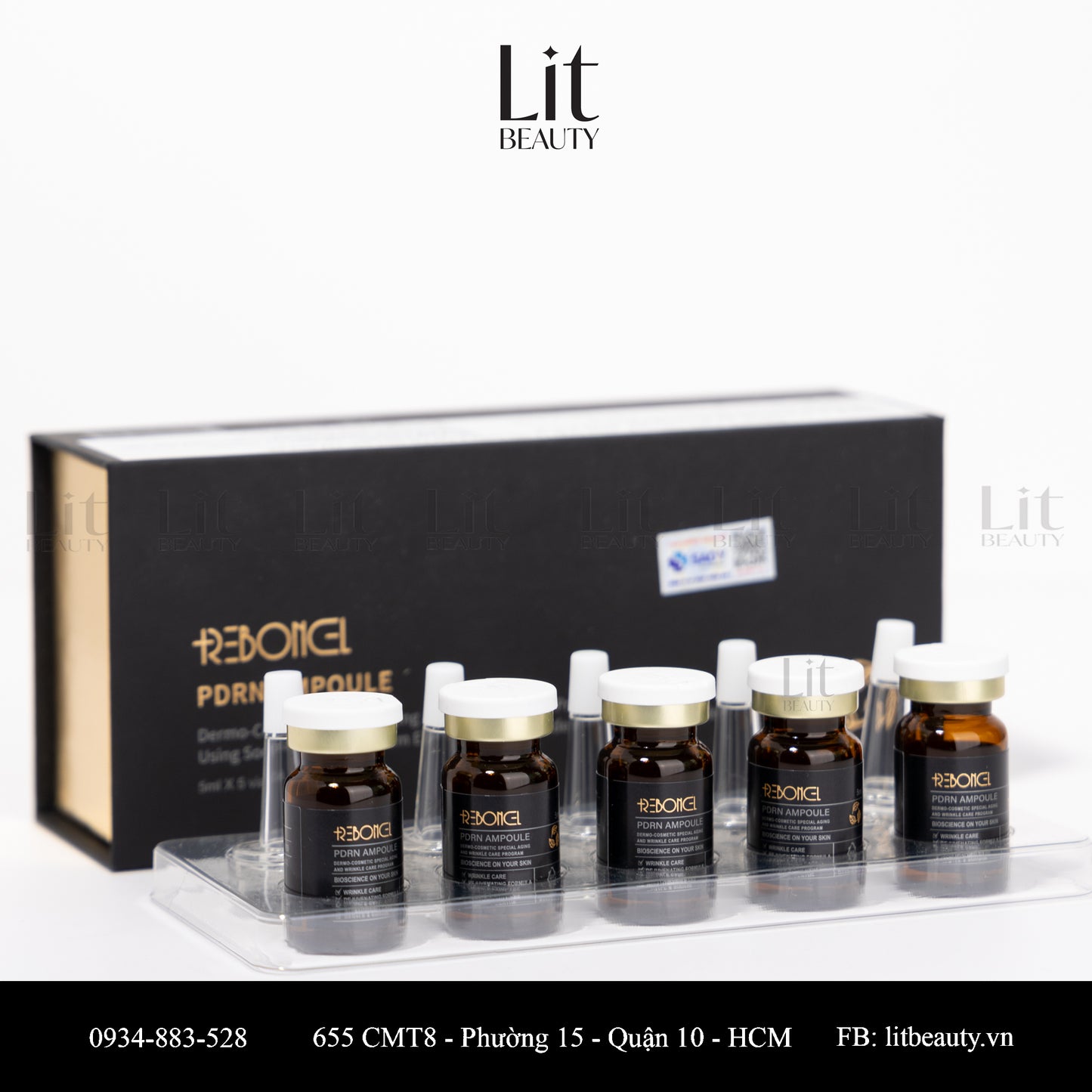 PDRN Ampoule - Tinh chất tế bào gốc cá hồi PDRN Reboncel - 5ML x  Vials