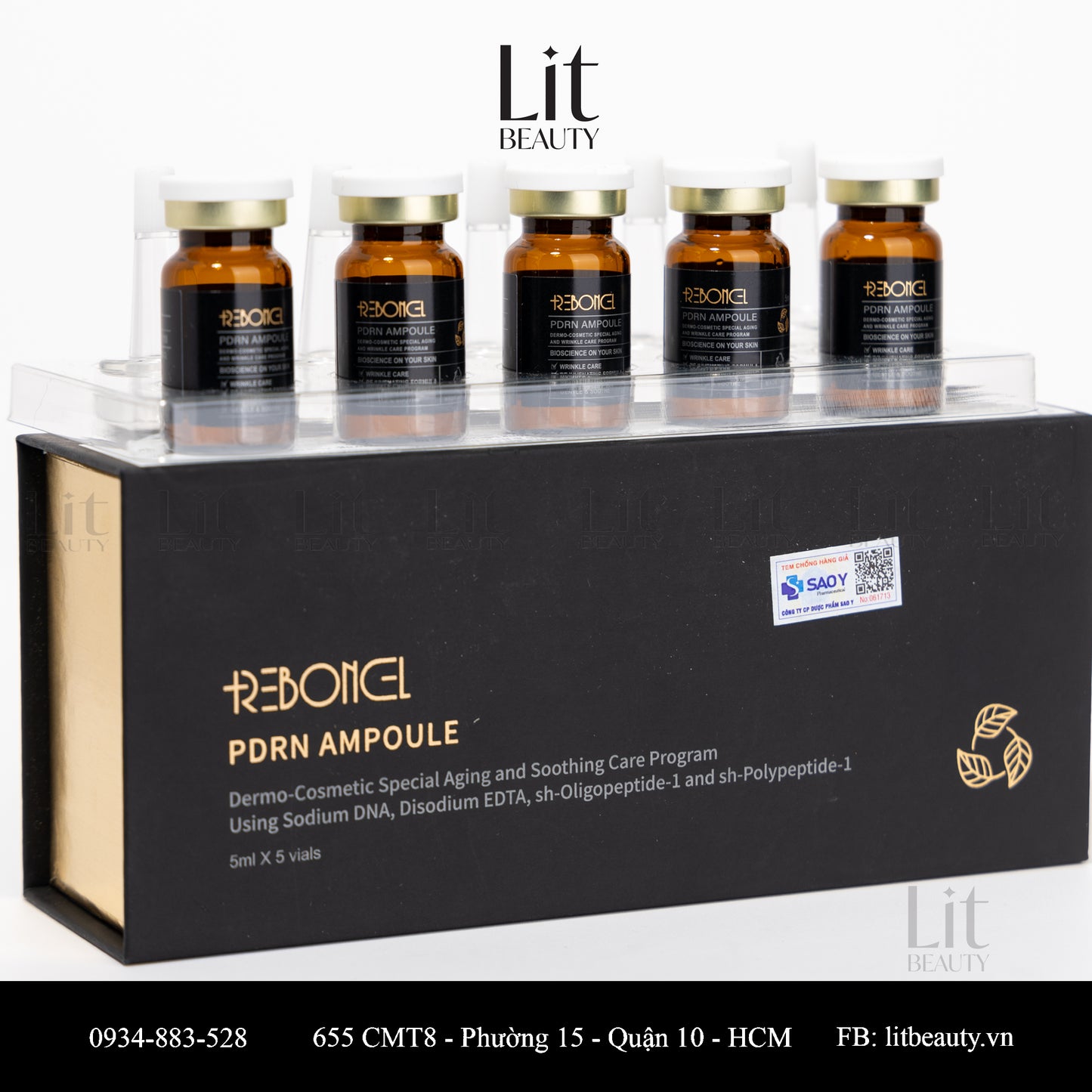 PDRN Ampoule - Tinh chất tế bào gốc cá hồi PDRN Reboncel - 5ML x  Vials