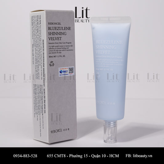 Reboncel Bluezulene Shinning Velvet  - Kem cấp ẩm sáng da 80ml