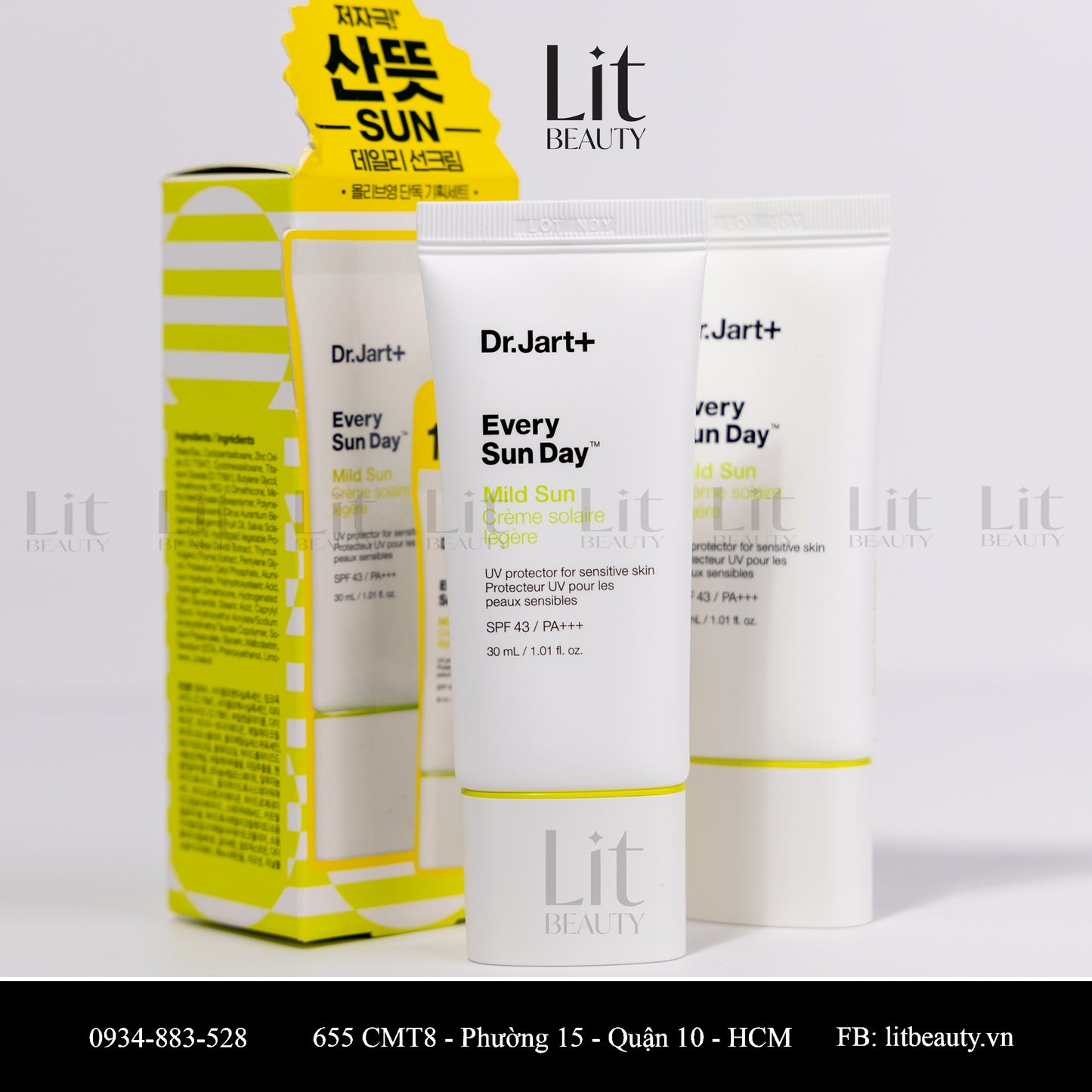 Kem Chống Nắng Vật Lý Dr.Jart Every Sun Day Mild Sun 43/ PA+++ 30ml