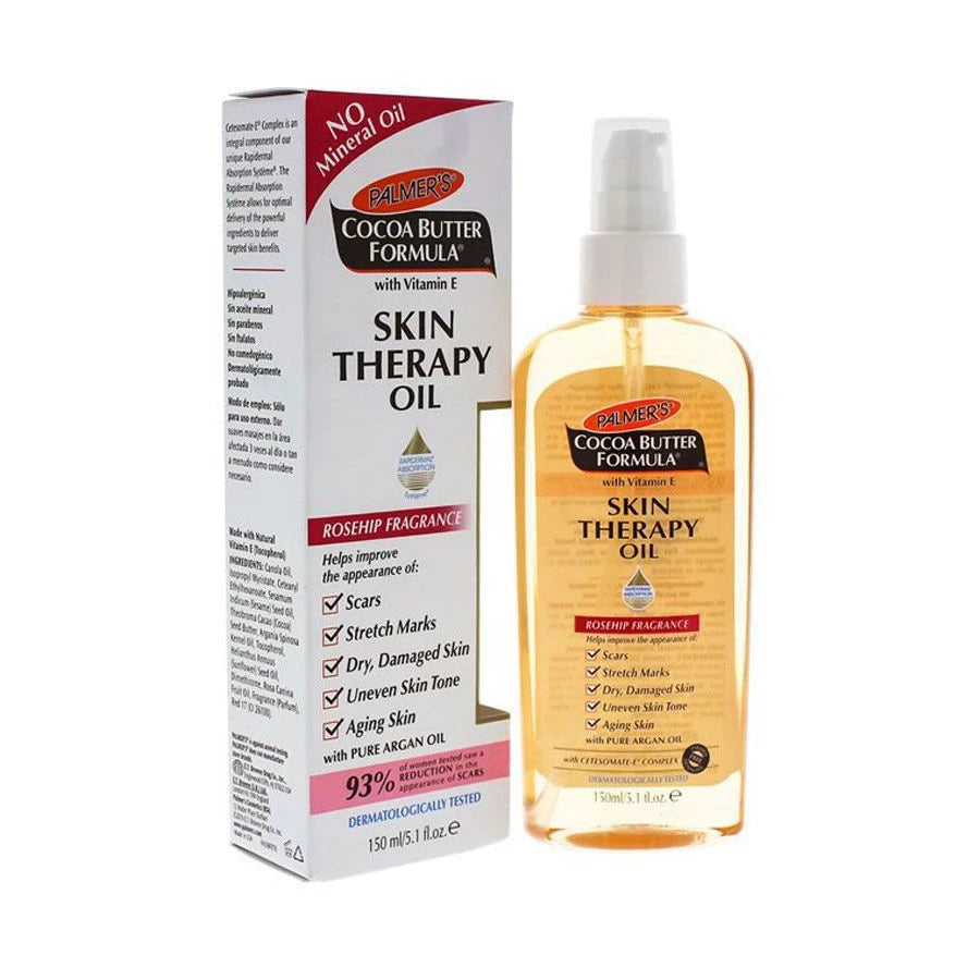 Dầu Hỗ Trợ Trị Liệu Dưỡng Da Toàn Thân Palmer’S Cocoa Butter Formula Skin Therapy Oil Rosehip Fragrance With Pure Argan Oil (150ml)