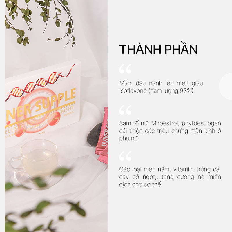Nước uống cân bằng nội tiết tố nữ Inner Supple