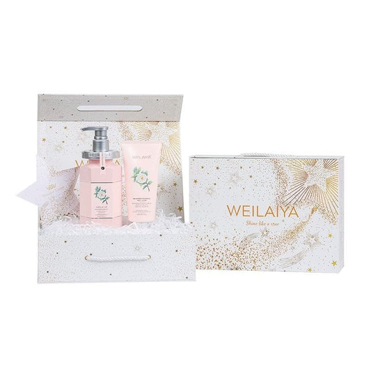 Set hộp quà Sao 1 sữa tắm hoa trà + 1 body lotion hoa trà
