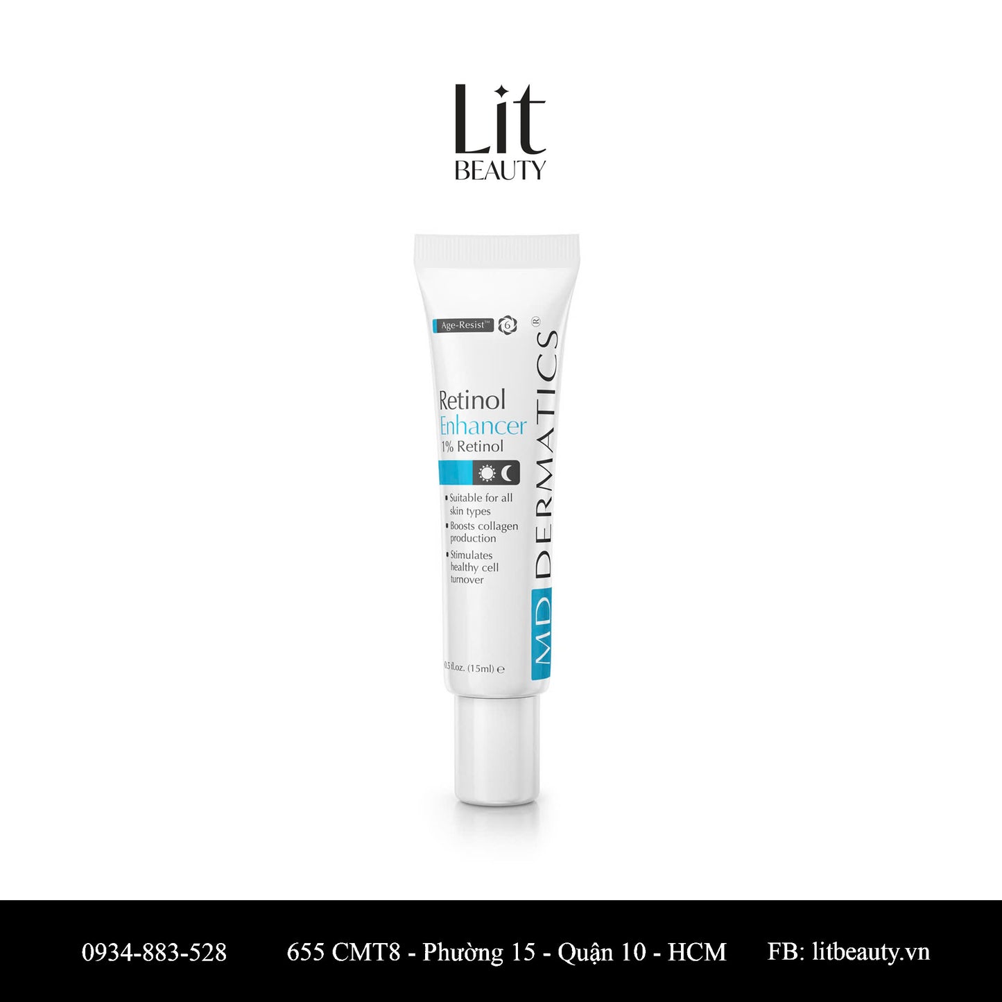 Kem Hỗ Trợ Trị Nám, Chống Lão Hóa Da MD Dermatics Retinol Enhancer