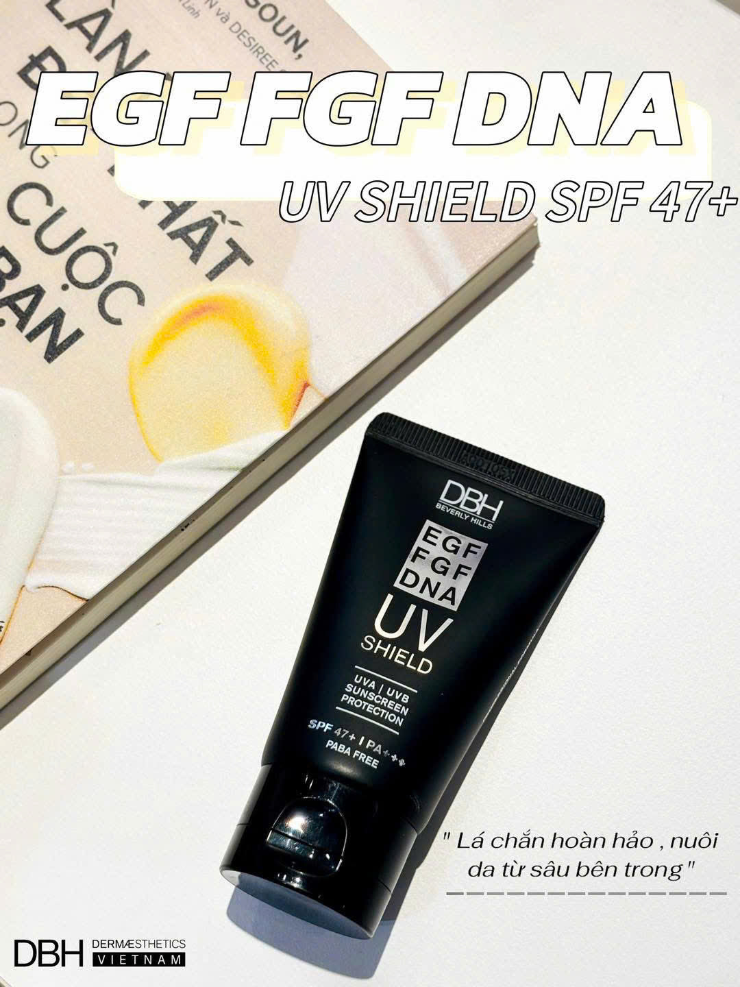 Kem Chống Nắng DBH UV Shield EGF FGF DNA SPF47+/ PA+++, 60ml