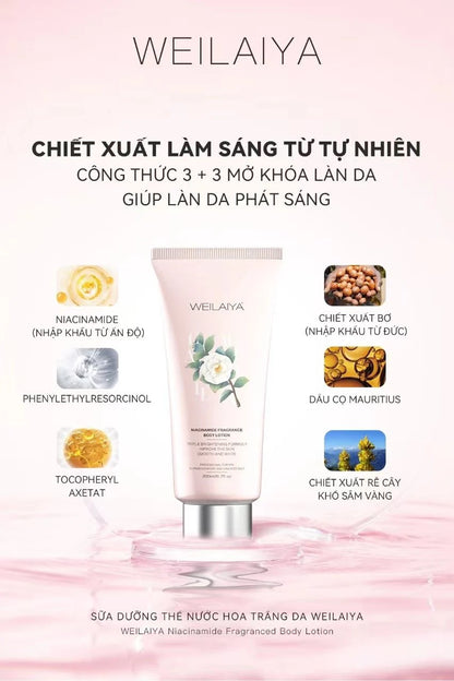 Sữa dưỡng thể trắng da hoa trà Weilaiya