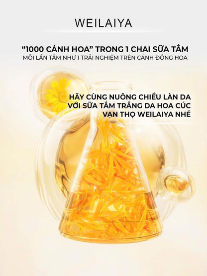 Sữa tắm cánh hoa cúc vạn thọ Weilaiya