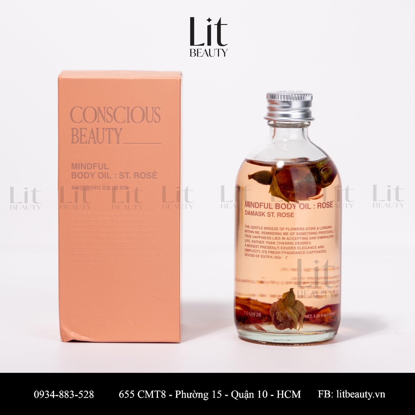 𝐓𝐨𝐮𝐧𝟐𝟖 𝐌𝐈𝐍𝐃𝐅𝐔𝐋 𝐁𝐎𝐃𝐘 𝐎𝐈𝐋 - 𝐑𝐎𝐒𝐄 𝐃𝐀𝐌𝐀𝐒𝐊 𝐒𝐓.𝐑𝐎𝐒𝐄 100ML