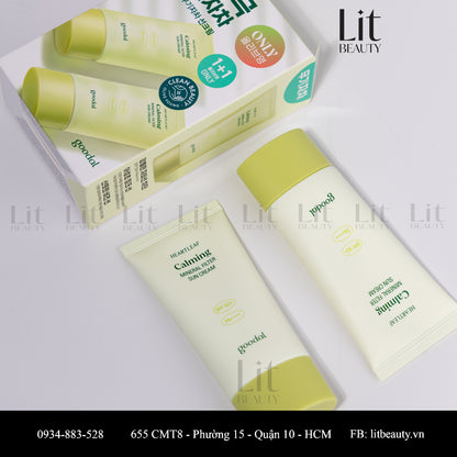 Kem Chống Nắng Làm Dịu Da Goodal Houttuynia Cordata Calming Mineral Filter Sun Cream Spf50+ Pa++++ 50ml