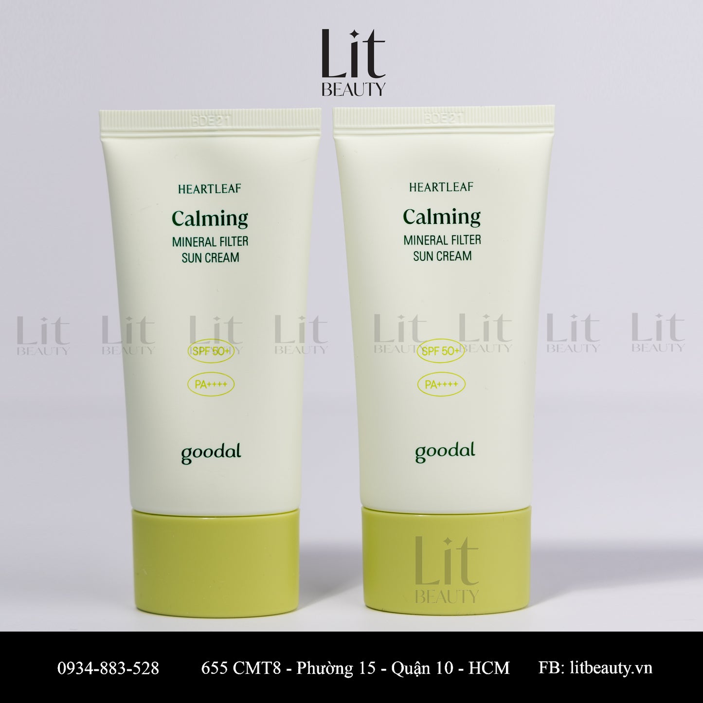 Kem Chống Nắng Làm Dịu Da Goodal Houttuynia Cordata Calming Mineral Filter Sun Cream Spf50+ Pa++++ 50ml