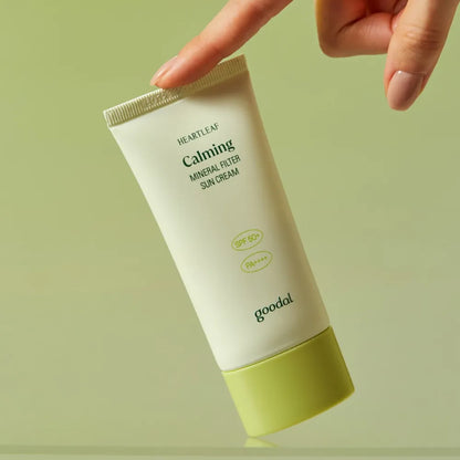 Kem Chống Nắng Làm Dịu Da Goodal Houttuynia Cordata Calming Mineral Filter Sun Cream Spf50+ Pa++++ 50ml