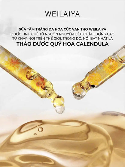 Sữa tắm cánh hoa cúc vạn thọ Weilaiya